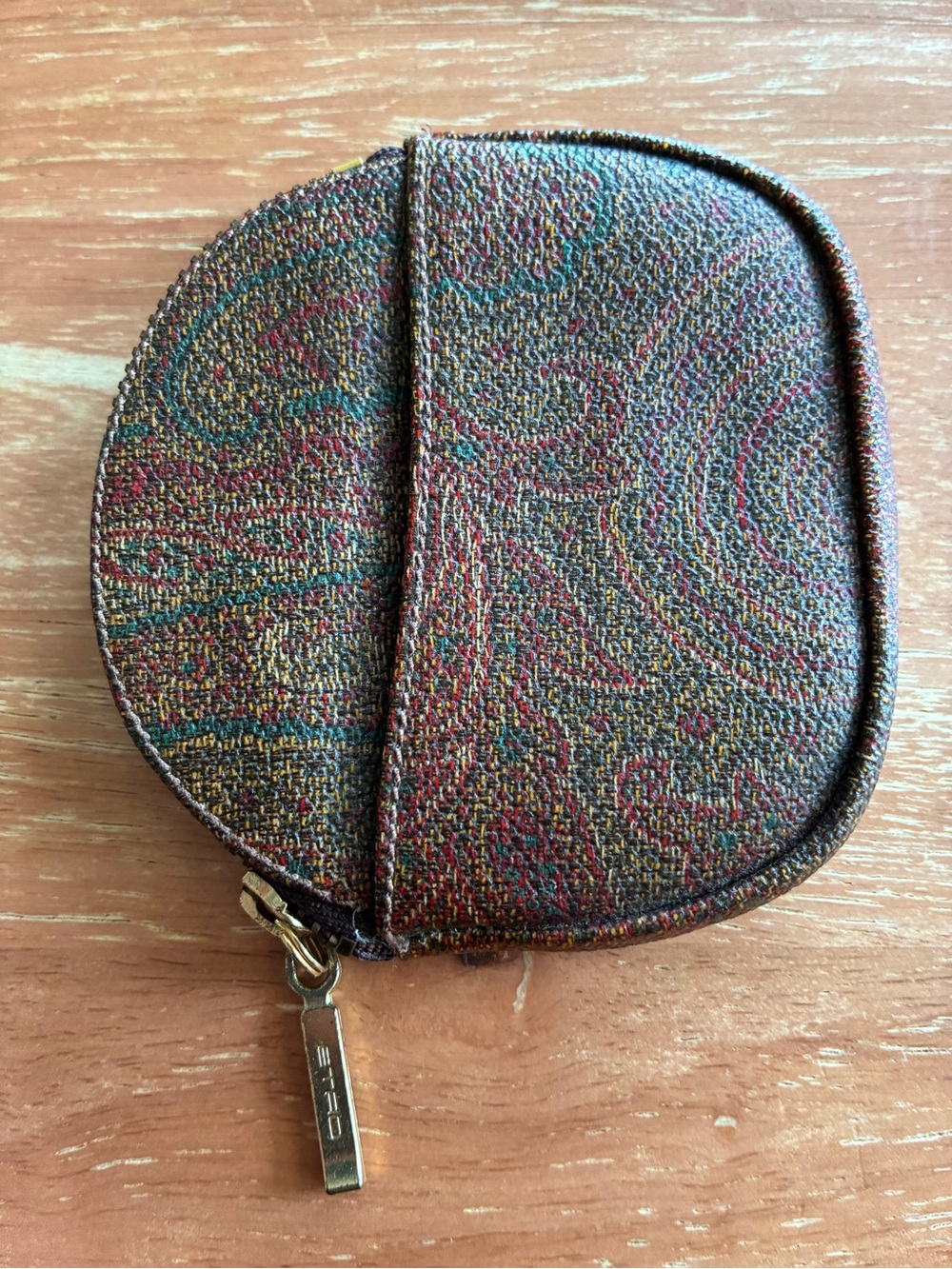 Etro Multicolor Paisley Mini Change purse - Brown, Green, Red - Picture 2 of 3